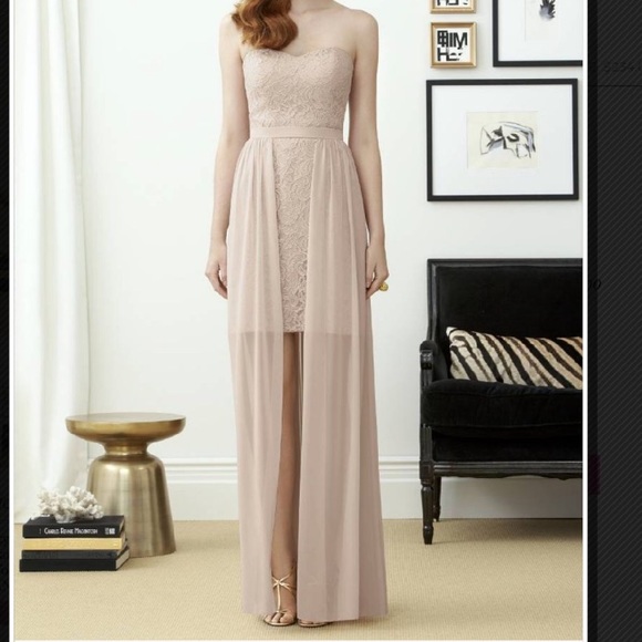 Bridesmaid dress. Cream color - Picture 2 of 4